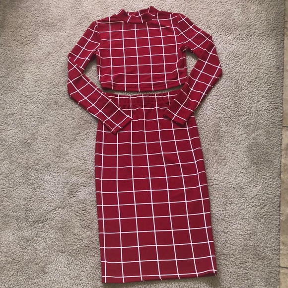 Shein Two Piece Top and Skirt - Picture 3 of 10